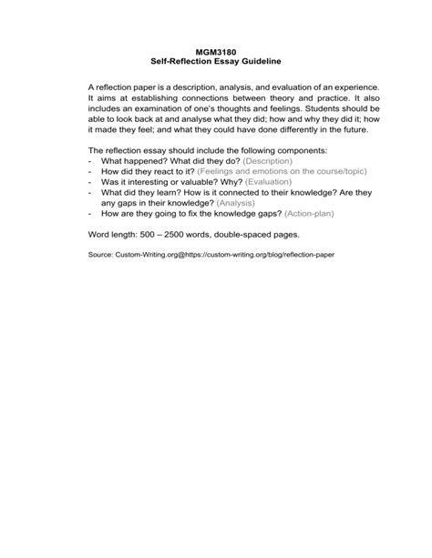 Image result for How to Write a Self Reflection