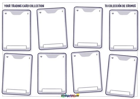 Printable Trading Card Template Task Card Templates *EDITABLE* | Made