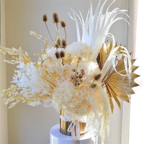 Dried Flower Arrangements Sydney Delivery - Preserved Flowers in a Vase