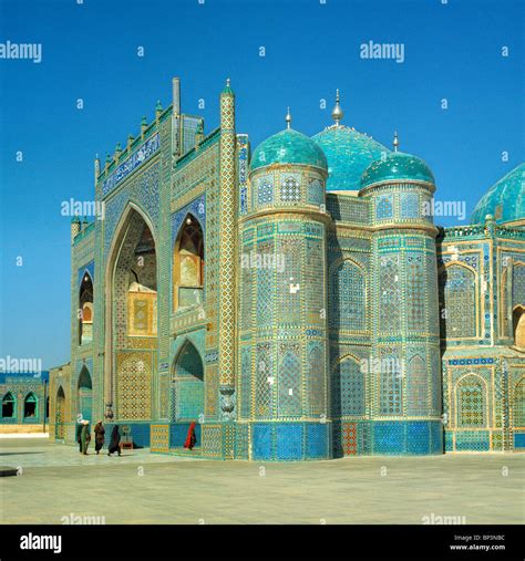 Afghanistan, Mazar-i-Sharif. The Shrine of Hazrat Ali in Mazar-i-Sharif ...