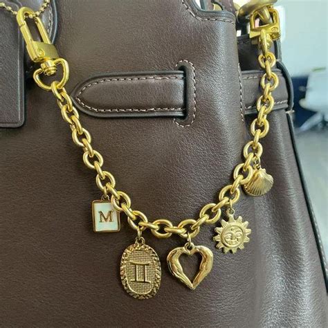 Custom Women Bag Charm, Women Bag Accessories, Gold Filled Purse Chain ...