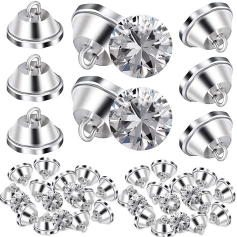 Crystal Upholstery Buttons 20 mm Clear Crystal Buttons Imitate Diamond ...