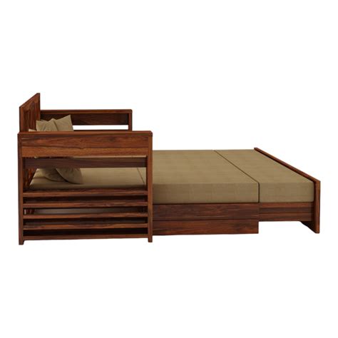 ModaLounge 3 Seater Sofa Cum Bed Sheesham Wood – Nismaaya Decor