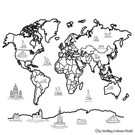 Printable Coloring Pages Of World Map [2025]