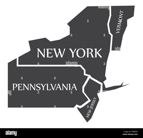 New jersey map hi-res stock photography and images - Alamy