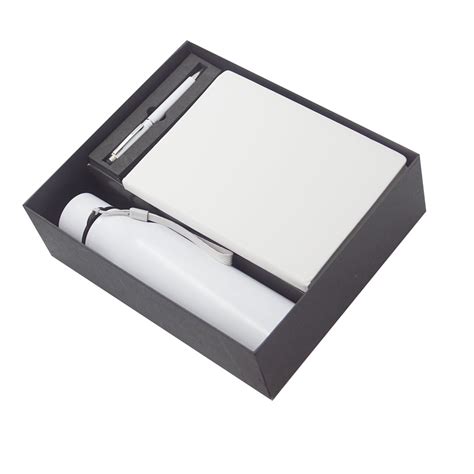 penhouse.in 1012 White Color A5 Diary With 500 ml Flask And White Color ...