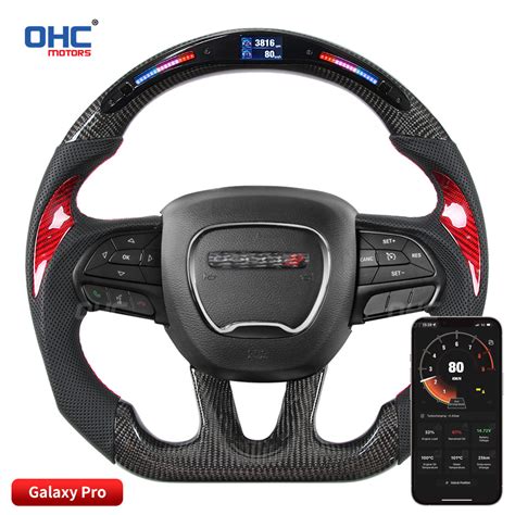 OHC Motors LED Light Up Steering Wheel for Dodge Challenger Hellcat R/