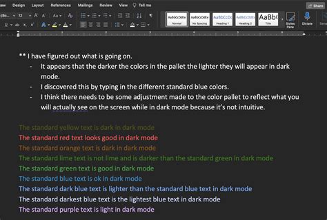 Microsoft Word Dark Mode Not Working at Lisa Hawke blog