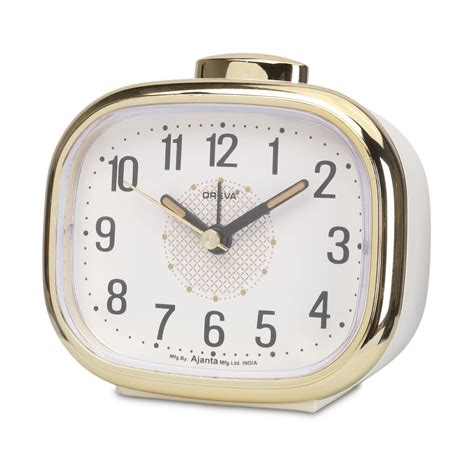 Buy OREVA Bip Alarm Table Analog Clock (Copper 10.7 Cm X 3.7 Cm X 6.3 ...