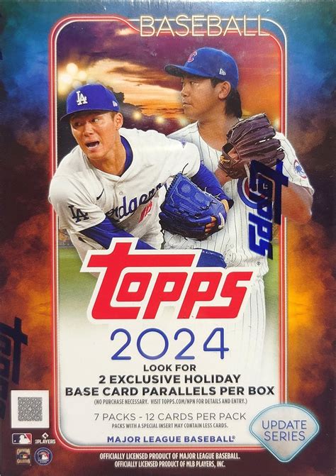 Topps 2024 Baseball Update Series - 84 Count Trading Card Value Box ...