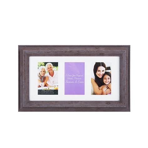 Buy Melannco Plastic Frame with Deep Wood Finish, 8-Inch-by-10-Inch ...
