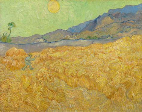 Wheatfield with a Reaper - Large Art Prints by Vincent Van Gogh | Buy ...