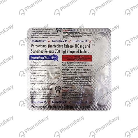 Instaflex P 1000 MG Tablet (15): Uses, Side Effects, Price & Dosage ...