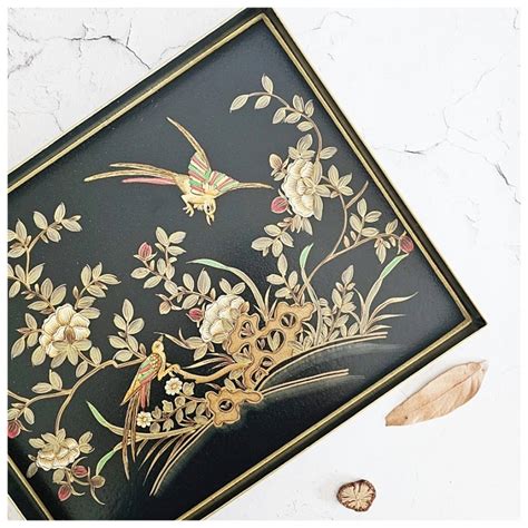 Buy HAND PAINTED - SERVING TRAY RECTANGLE SLIM - ENGLISH VINTAGE Online ...