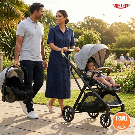 TinyTyke T7 MegaSpace Travel System Stroller — With Optional Car Seat