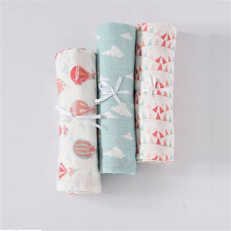 Parachute Muslin Swaddles - Set of Three – Annasimona Kids