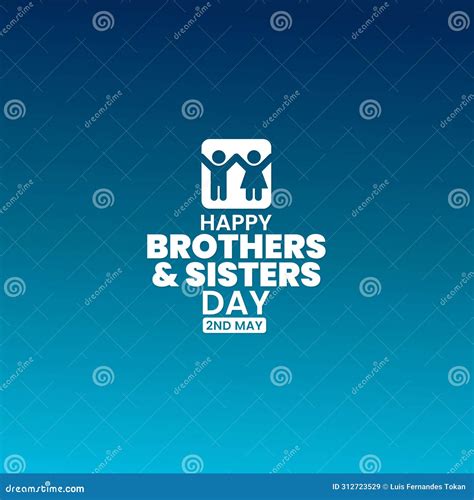National Brothers and Sisters Day, May 2 Stock Vector - Illustration of ...
