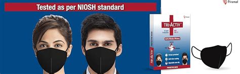 Tri-Activ 6 Layer Protective Face Masks, PM2.5 / N95 Tested As Per ...