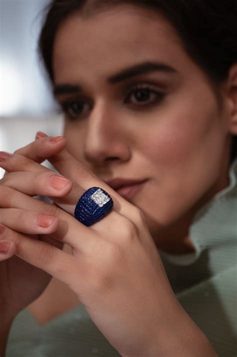 Grace Blue Faux Diamond Ring – Paisley Pop Shop