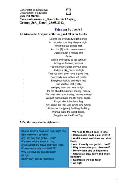 Image result for Price Tag Piano Tutorial