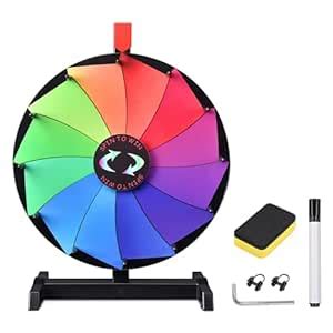 Buy WinSpin 15 Inch Heavy Duty Prize Wheel - 12 Slots Tabletop Roulette ...