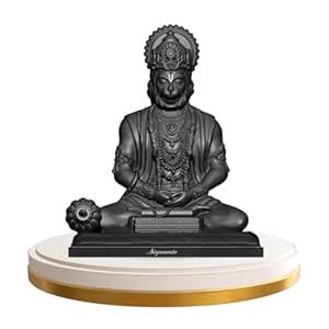 SIGNAMIO® Black Hanuman Ji Idol Statue for Car Dashboard - Divine ...