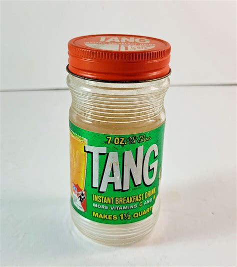 Vintage 1960s Tang Orange Drink Mix Glass Jar Empty 7 Oz - Etsy