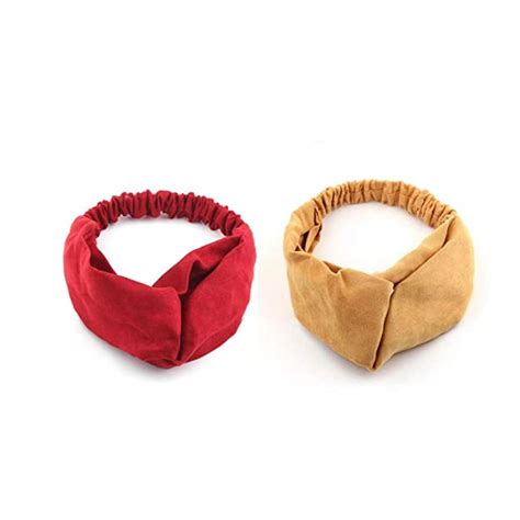 Buy Vogue Hair Accessories Solid Suede Fabric Knot Stretchable Hairband ...