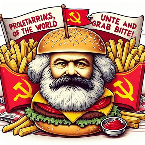 Proletariats of the world unite and grab a bite! : r/weirddalle