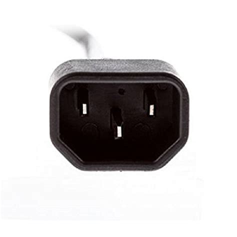 Buy Tekit Standard Molded IEC 320 C14 to C7 Plug AC Power Plug Adapter ...