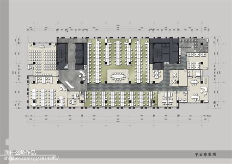 上海12000平办公楼室内设计效果图 - 设计案例 - 正设计