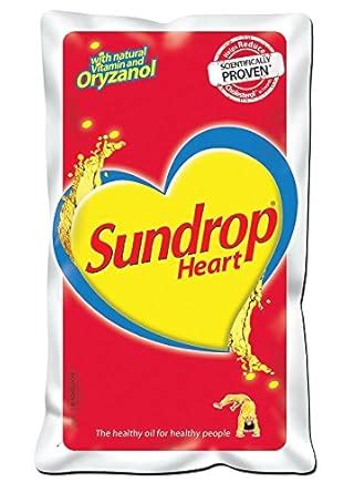 Sundrop Heart Natural Vitamin & Oryzanol 1L Rice Bran & Sunflower Oil ...