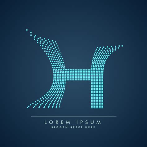 abstract creative dots logo letter H - Download Free Vector Art, Stock ...