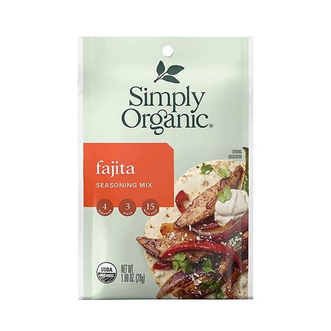 Simply Organic Seasoning Mix Fajita -- 1 oz Pack of 2 - Walmart.com