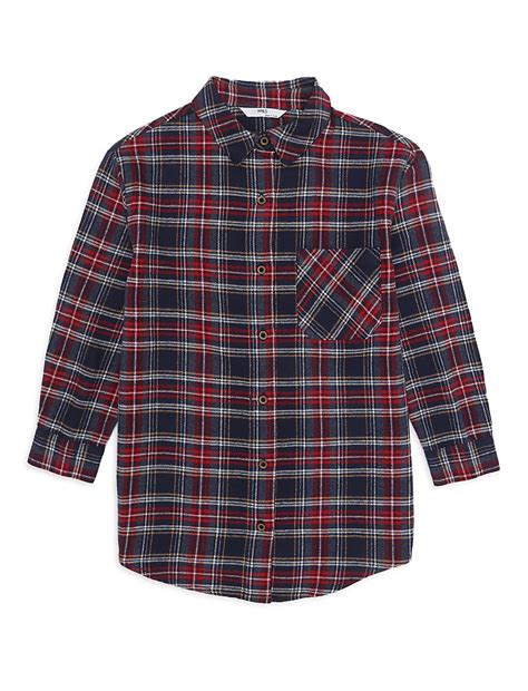 Buy Pure Cotton Checked Spread Collar Shirt at Marks & Spencer