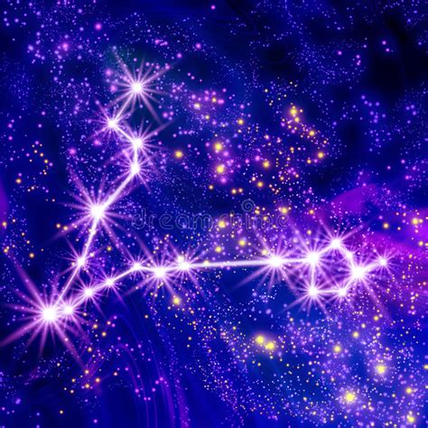 星座双鱼座 库存例证. 插画 包括有 光芒, 星系, 抽象, 图象, 星云, 发光, 幻想, 光晕, 纤维 - 44440242