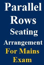 Expected Seating Arrangement 3 Parallel Rows Questions for Mains Exam