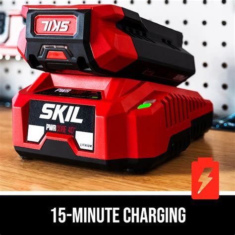 SKIL 40-volt 14-in Battery 2.5 Ah Chainsaw (Battery and Charger ...
