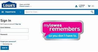Image result for Lowe's Log In