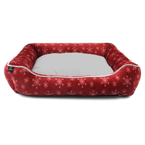 Red Christmas Cuddler Dog Bed – Pawpourri