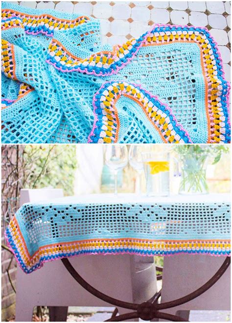 Image result for Free Crochet Tablecloth Patterns Rectangular