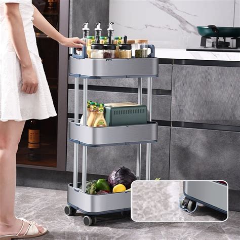 Buy Stainless Steel Storage Cart with Wheels Online