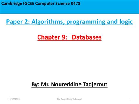 IGCSE Computer Science Databases 的图像结果