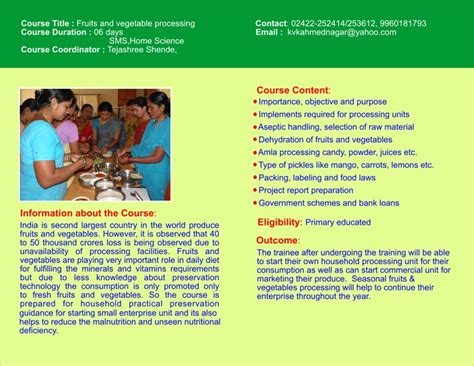 Fruits & Vegetable Processing – KVK