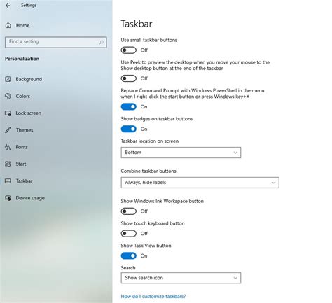 Image result for Taskbar Menu