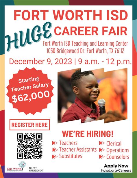 Fort Worth ISD on LinkedIn: Join us at Fort Worth ISD's December Career Fair on Saturday ...