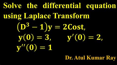 Image result for Diffeential Eqations Using Laplce Transformation