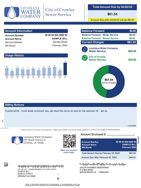 Understanding Your Bill – Louisiana Water Company | LAWCO