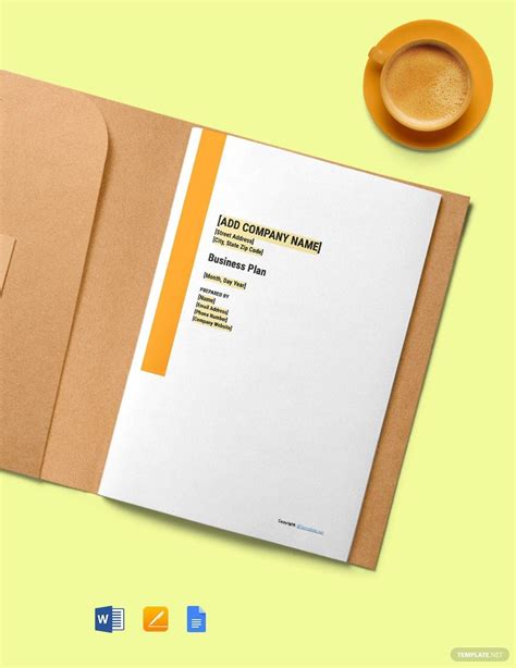 Sample Simple Business Plan Template 的图像结果