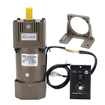 Electric Gear Motor, Walfront AC 220V 90W Single Phase Asynchronous ...
